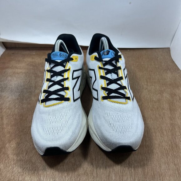 New Balance Fresh Foam 680 v8 Men Size 9 Shoes M680LW8 White/Black/Ginger Lemon - Picture 2 of 10